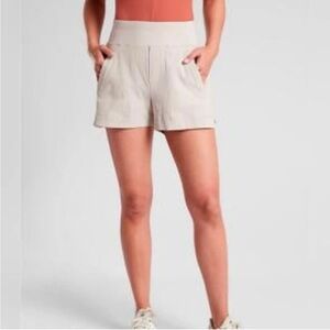 Athleta Women's High Waist Beige Shorts